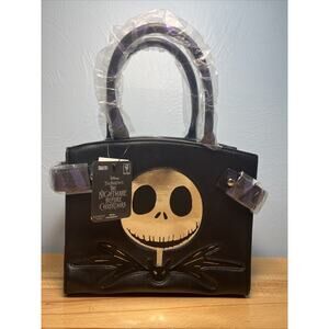 Nightmare Before Christmas Purse Jack Skellington Black Disney Crossbody 10"X 8"